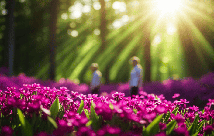 An image of a lush, vibrant forest, dappled with sunlight