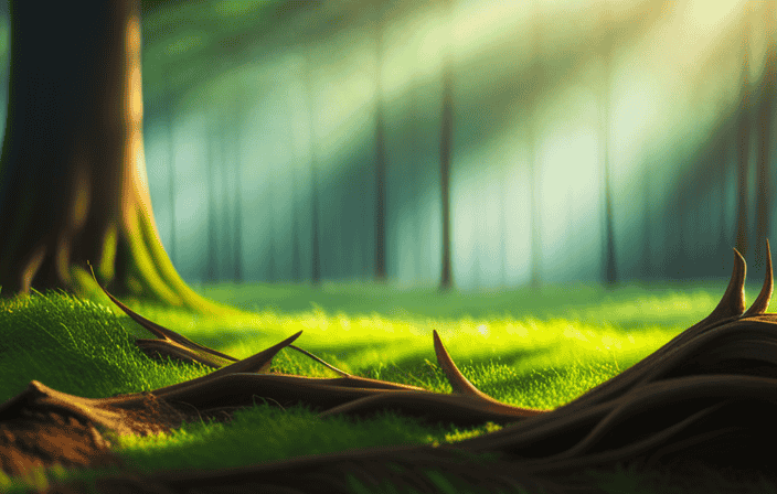 An image that showcases a mesmerizing scene of a serene forest with lush green trees gently caressed by a soft blue breeze, evoking a harmonious blend of creativity, healing, and spiritual connection