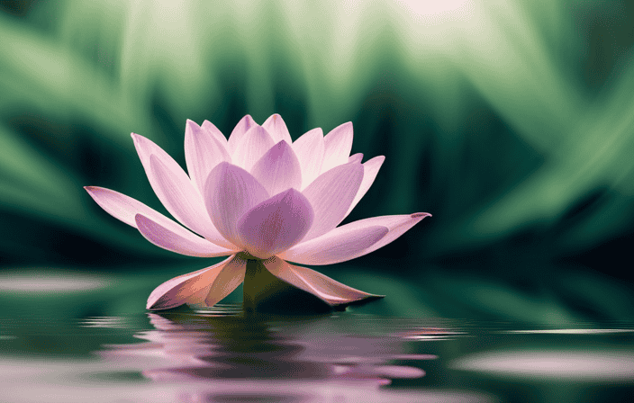 An image portraying a serene lotus flower emerging from murky waters, symbolizing the transformative power of Reiki principles