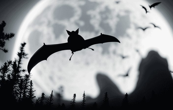 An image capturing the mysticism of bats as spiritual messengers
