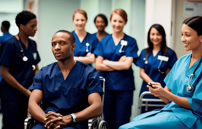 An image showcasing a diverse group of patients receiving top-notch medical care at an ER clinic