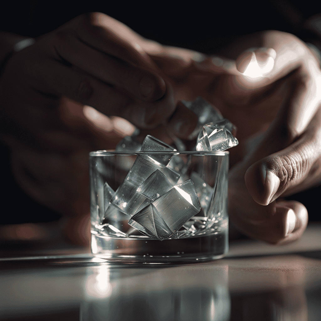 An image of a person's hand delicately extracting shards of glass from their own skin, symbolizing the act of breaking free from closed-mindedness
