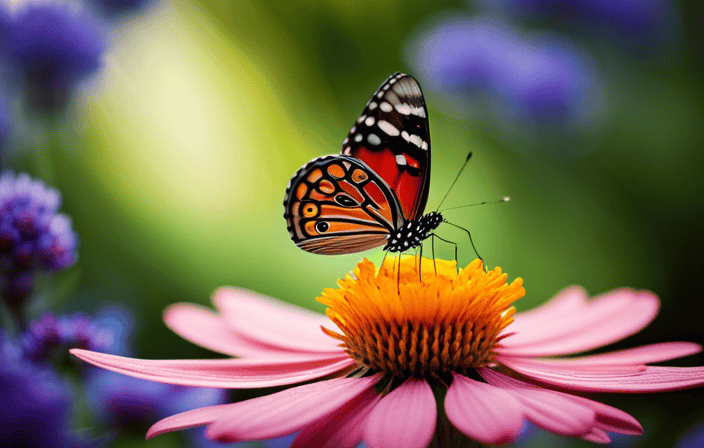 An image that captures the essence of spiritual growth: A delicate butterfly emerging from a cocoon, surrounded by vibrant blooming flowers, symbolizing transformation, resilience, and the beauty of embracing meaning in life