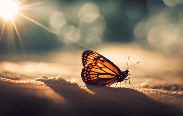 An image showcasing a vibrant, ethereal butterfly emerging from a delicate cocoon, symbolizing the profound spiritual journey of transformation and the profound discovery of purpose
