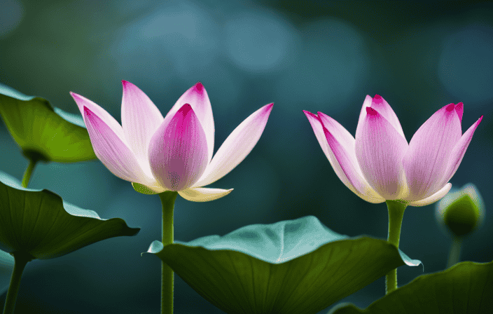 An image showcasing four lotus flowers, each representing a different spiritual tradition