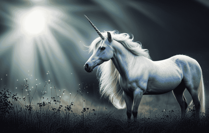 An enchanting image showcasing a majestic unicorn in a serene forest clearing, bathed in ethereal moonlight