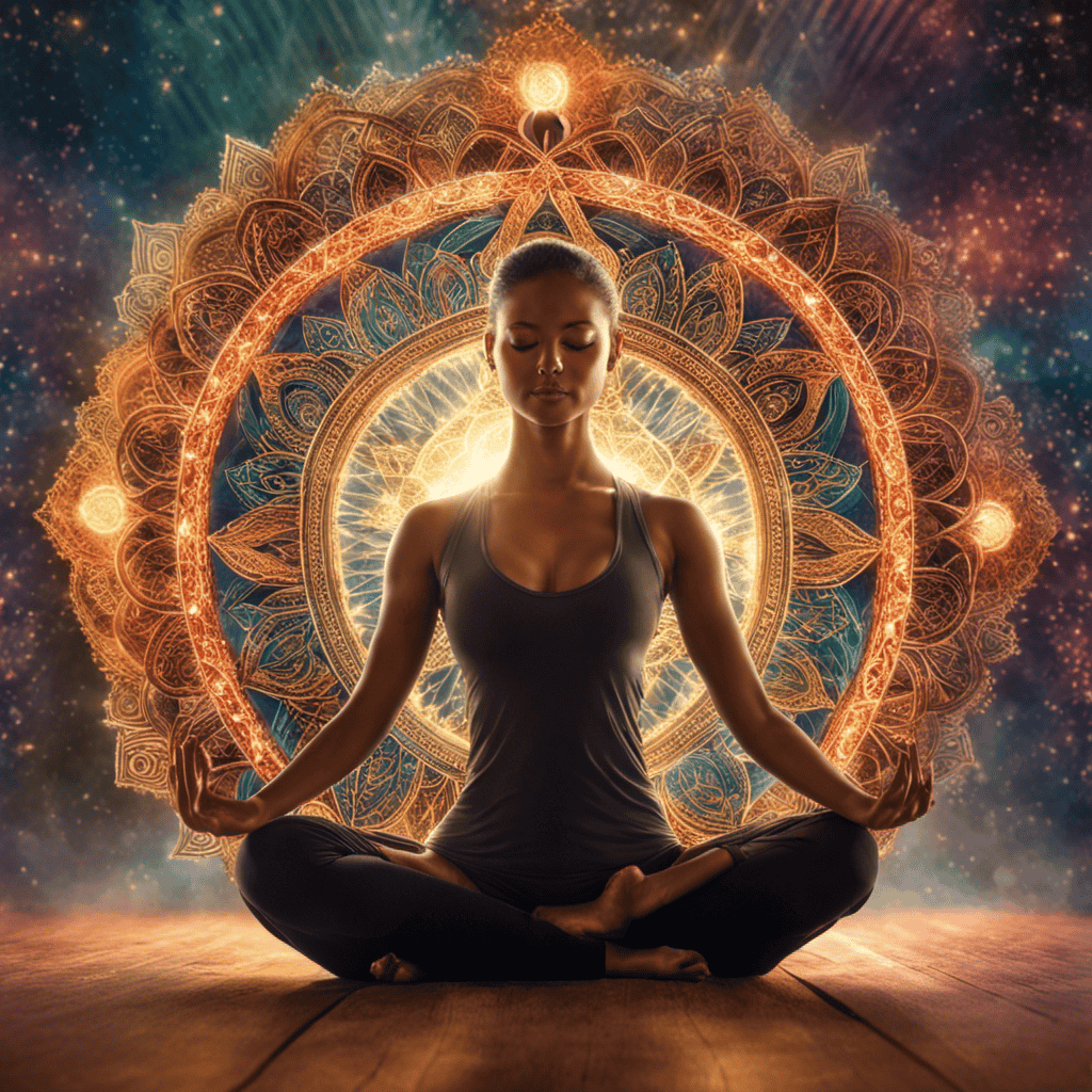 An image capturing the essence of mantra and sound meditation in advanced yoga techniques