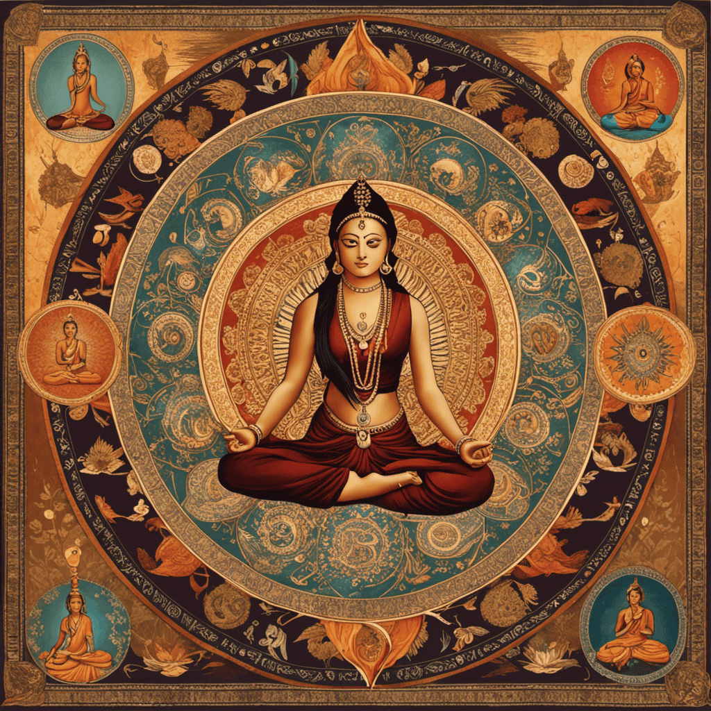 An image showcasing the eight limbs of Ashtanga Yoga