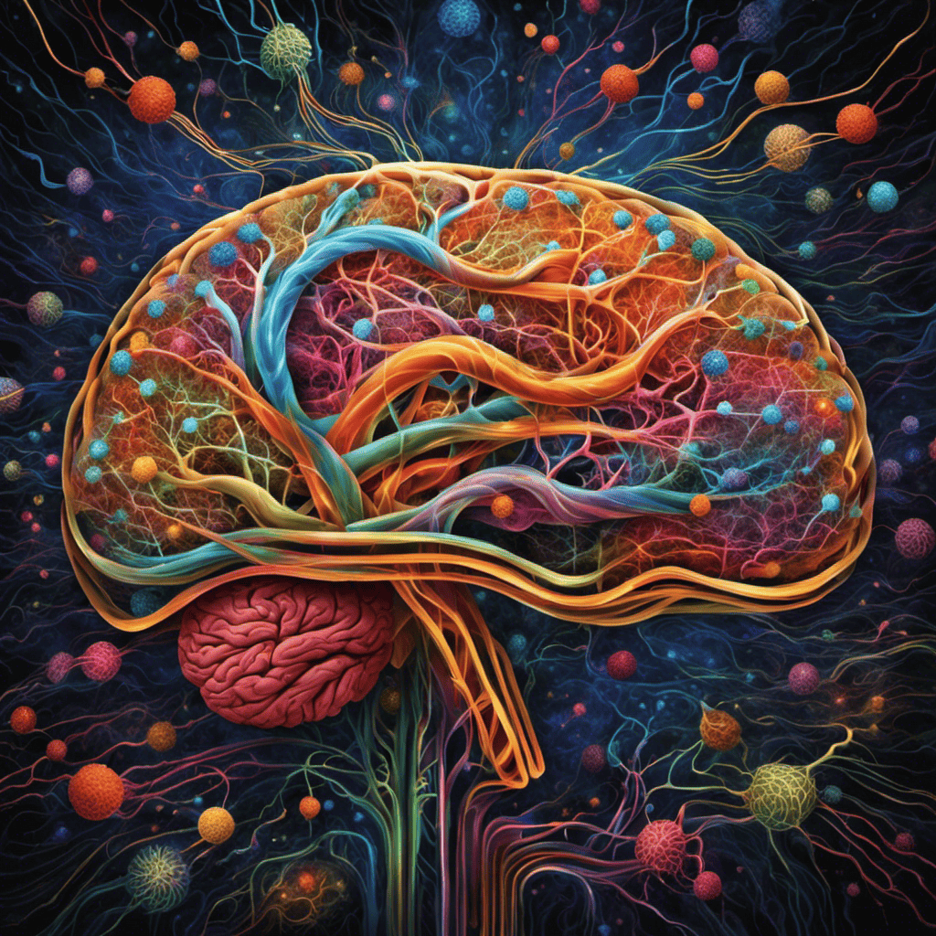 An image showcasing a sleeping brain with colorful neural pathways intertwining, symbolizing the intricate process of memory consolidation during dreams