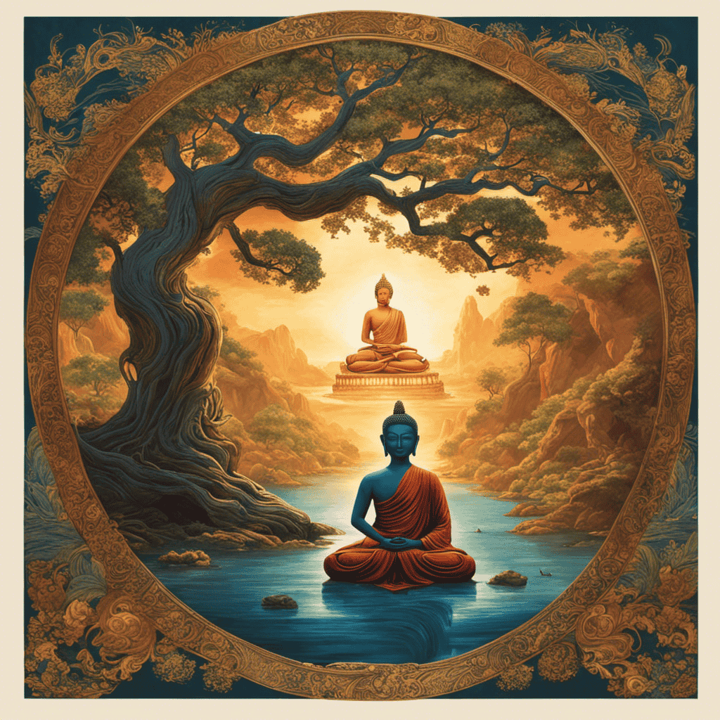 An image showcasing the evolution of meditation through time