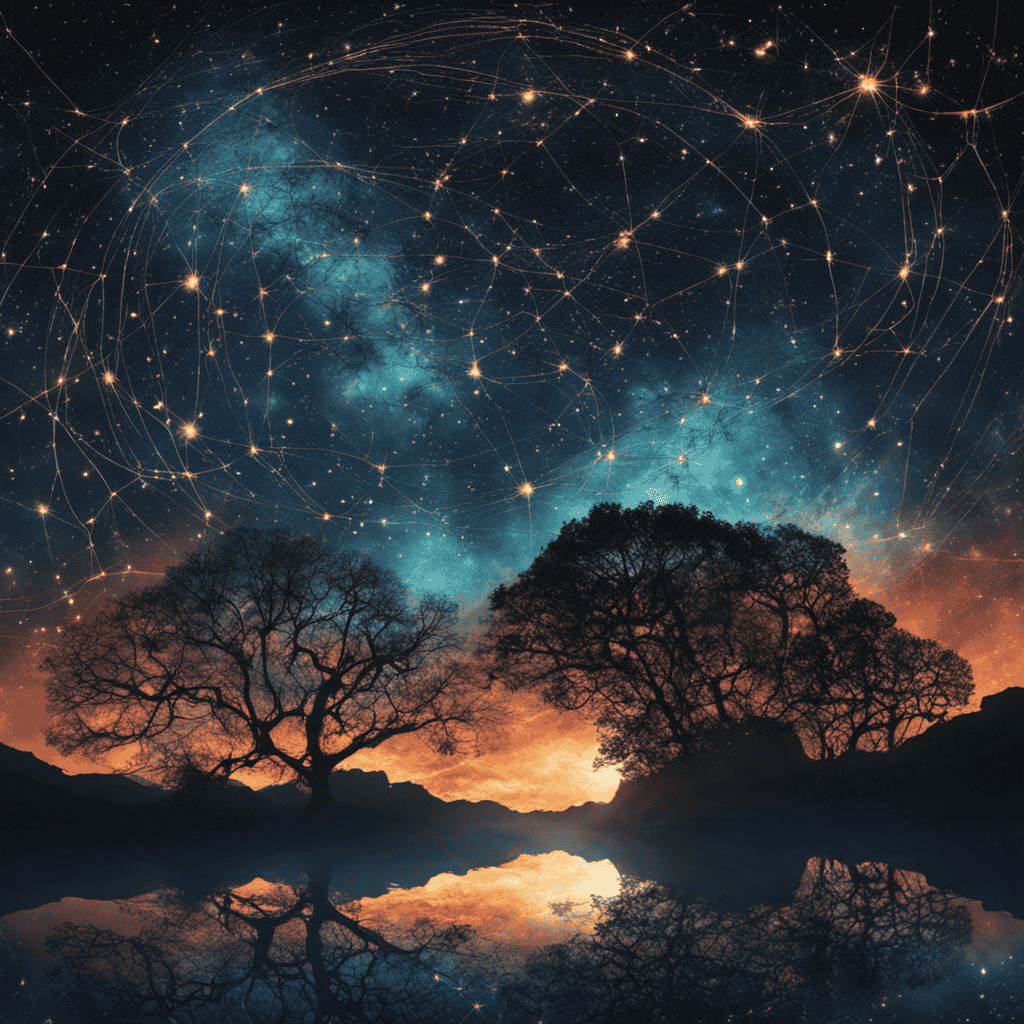 An image that depicts a vast night sky, adorned with a constellation of interconnected neurons, subtly implying the intricate relationship between our subconscious mind and the enigmatic realm of dreams