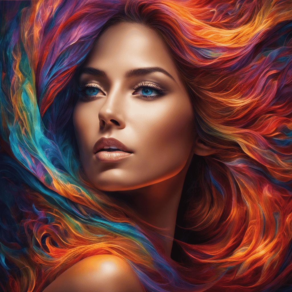 An image showcasing vibrant, ethereal waves of light radiating from a person's body, capturing the intricate blend of colors and intensity that represents the unique energy and aura surrounding each individual