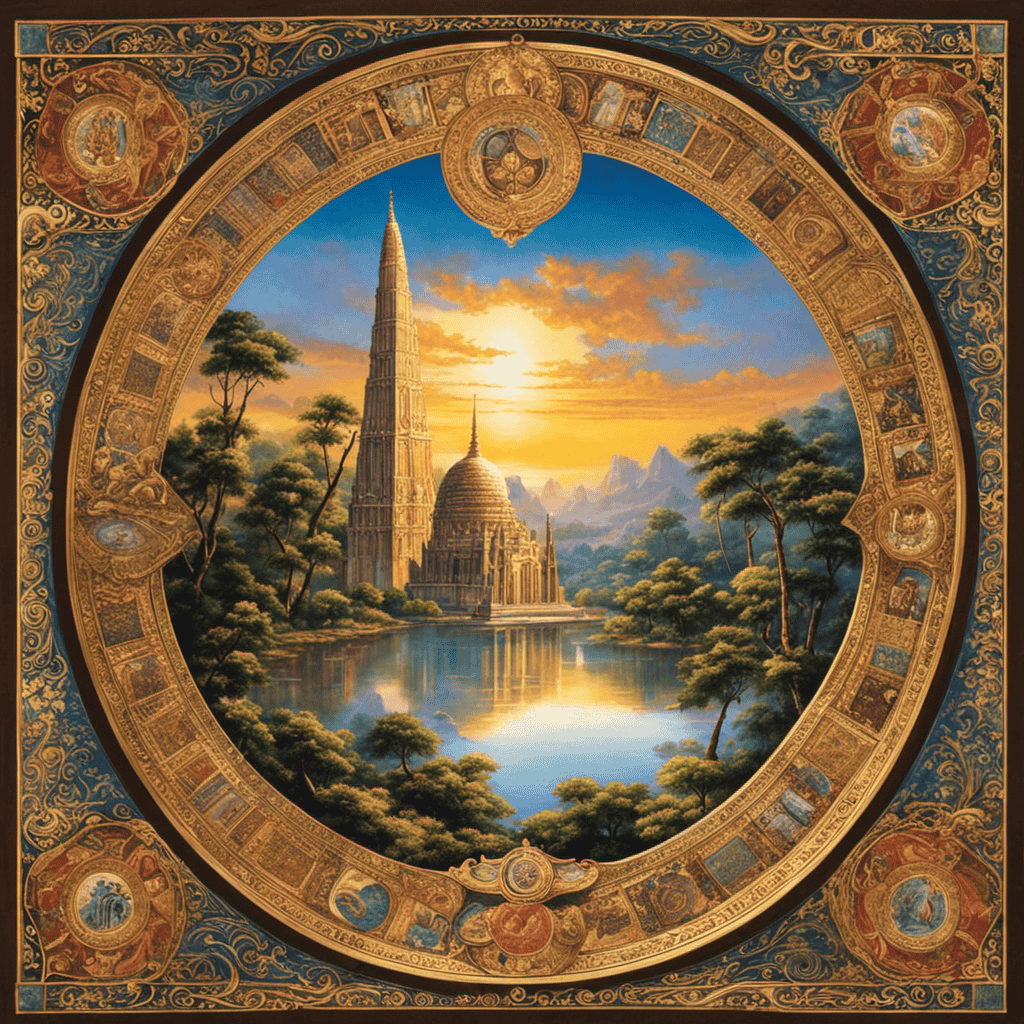 An image that depicts the evolution of spirituality throughout history, showcasing ancient temples, medieval cathedrals, and serene nature spots, symbolizing the diverse and rich tapestry of spiritual practices across different cultures and eras