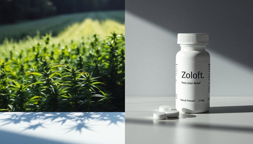 cbd and zoloft comparison