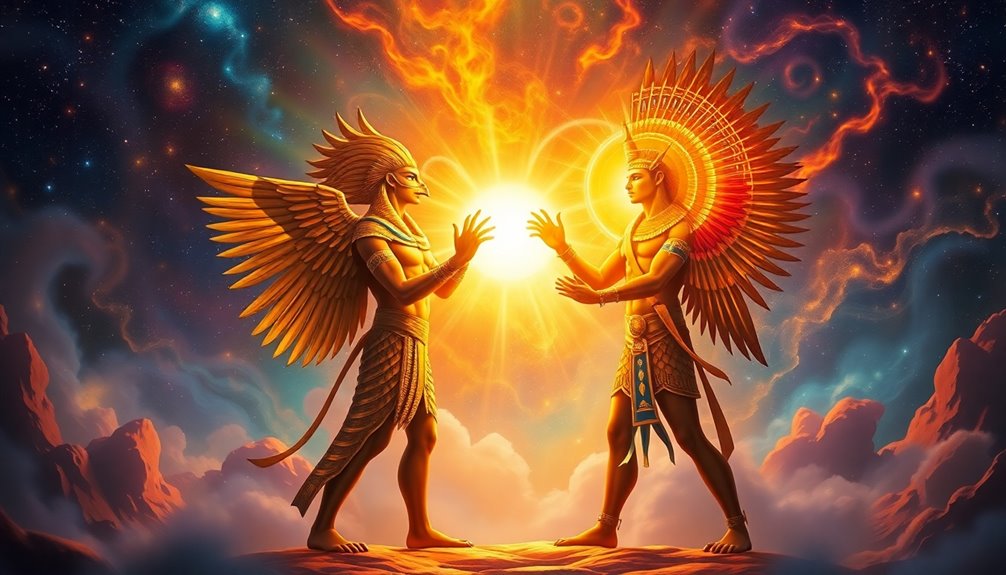 egyptian gods horus and ra