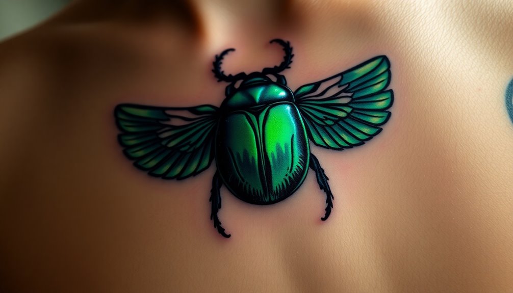 scarab beetle tattoo significance