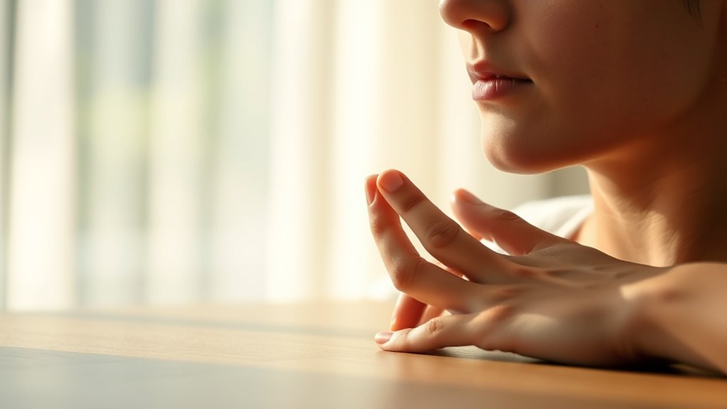 calmness through controlled breathing