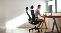 ergonomic desk setup