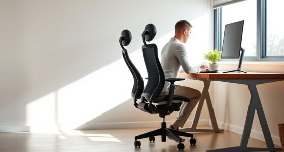 ergonomic desk setup