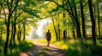 mindful walking guided route