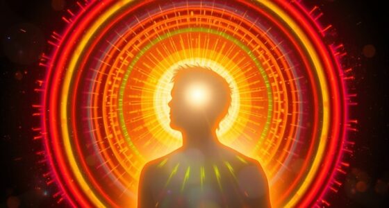 colorful energy field visualization