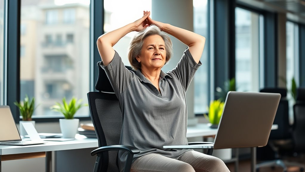 desk chair yoga benefits