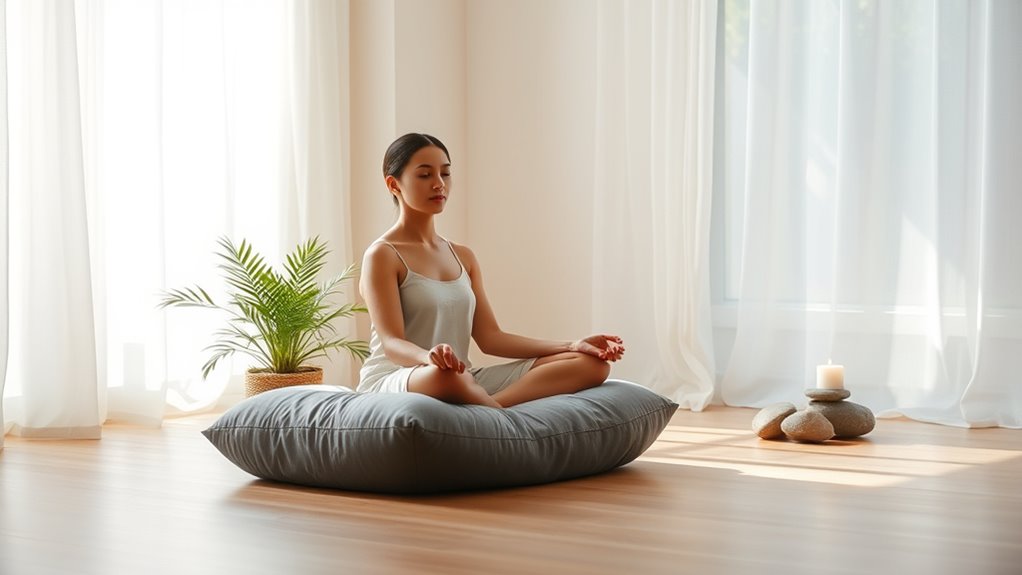 focus on breath and posture