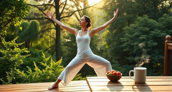 morning yoga for grounding