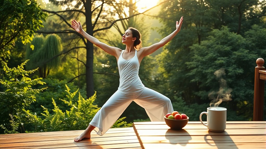 morning yoga for grounding