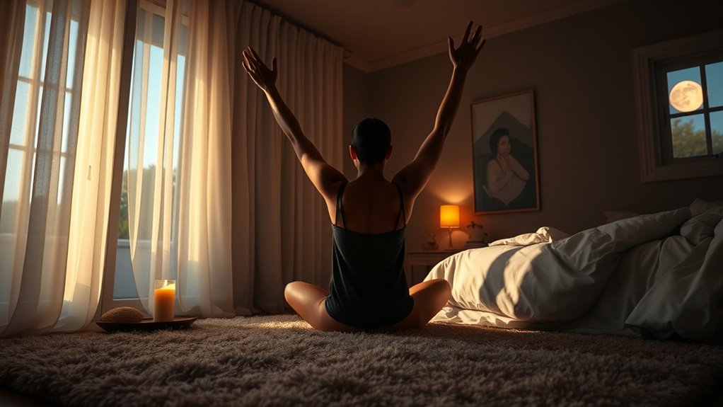 nighttime stretching for relaxation