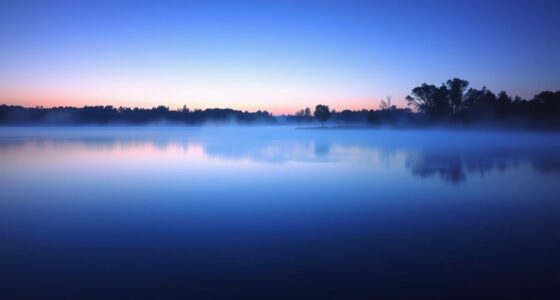 serene blue energy glow