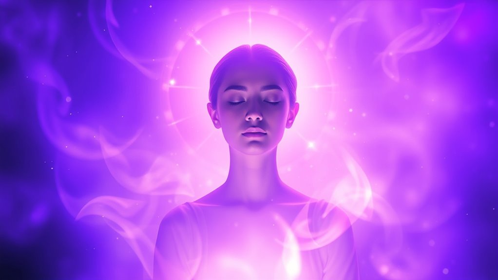 spiritual clarity through purple aura