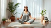 yoga techniques for calming