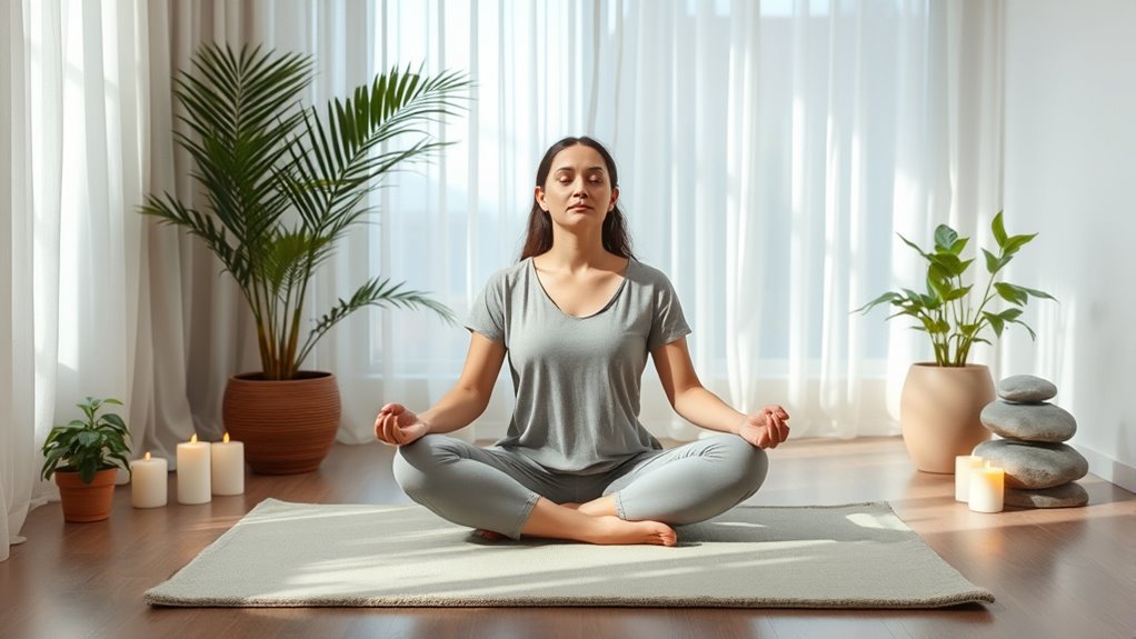 yoga techniques for calming