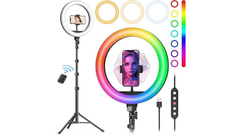 10 inch ring light stand