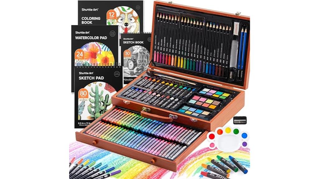 149 piece wooden art set
