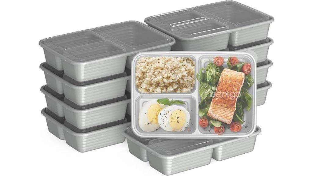 20 piece reusable meal containers
