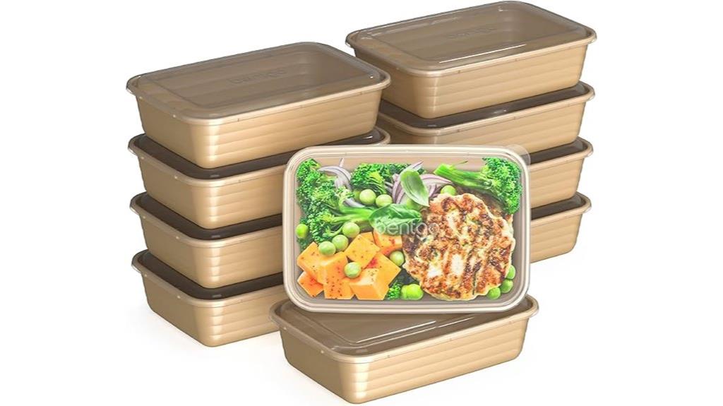 20 piece reusable meal containers