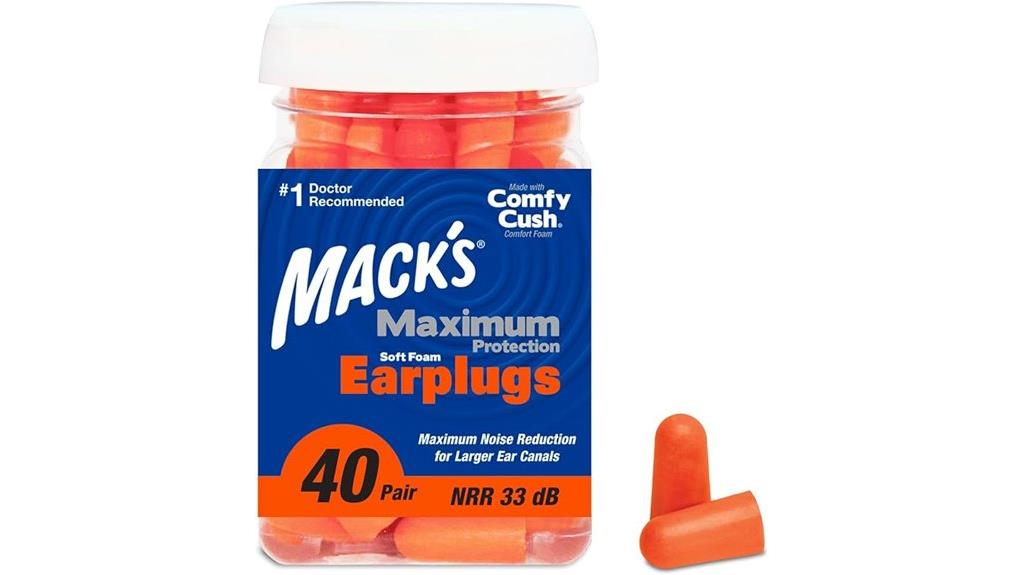 40 pairs soft foam earplugs