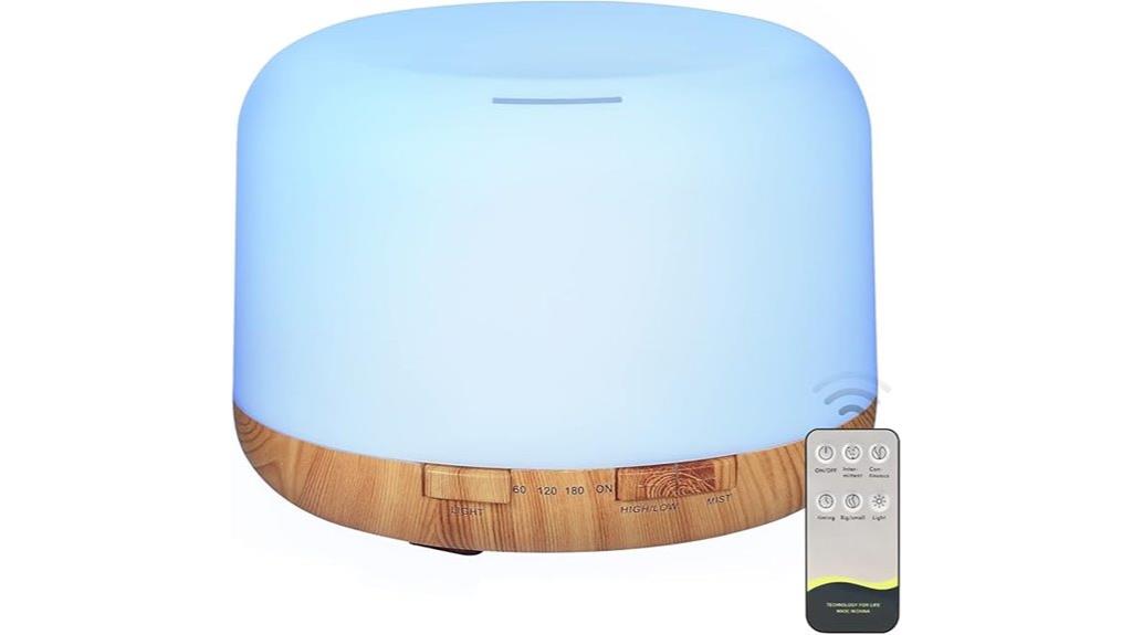 500ml oil diffuser capacity