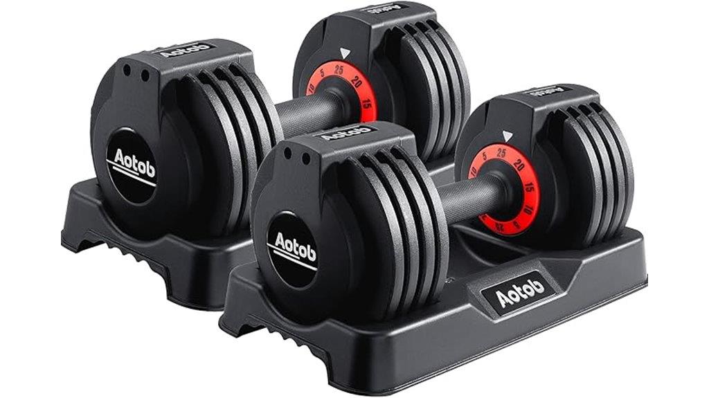 adjustable dumbbell set