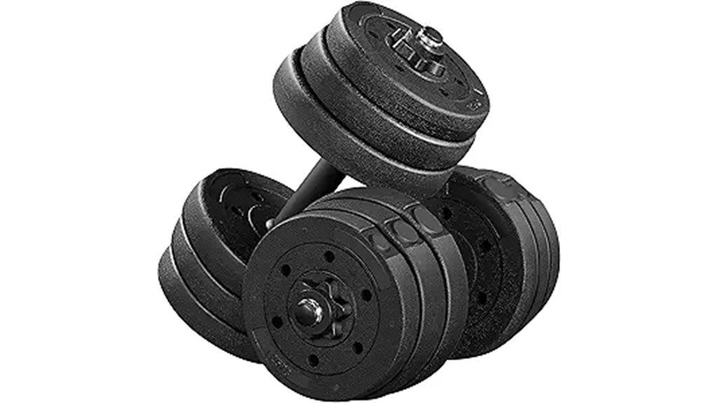 adjustable dumbbells with collars