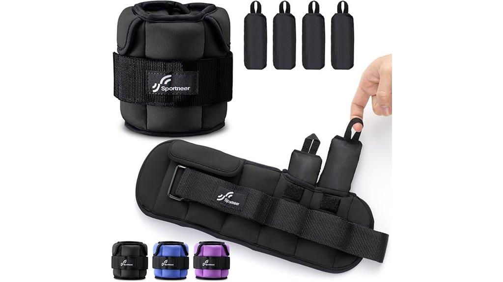 adjustable fitness ankle weights