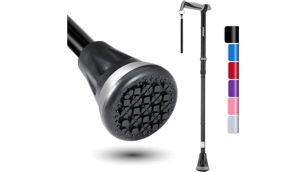 adjustable foldable cane with bag