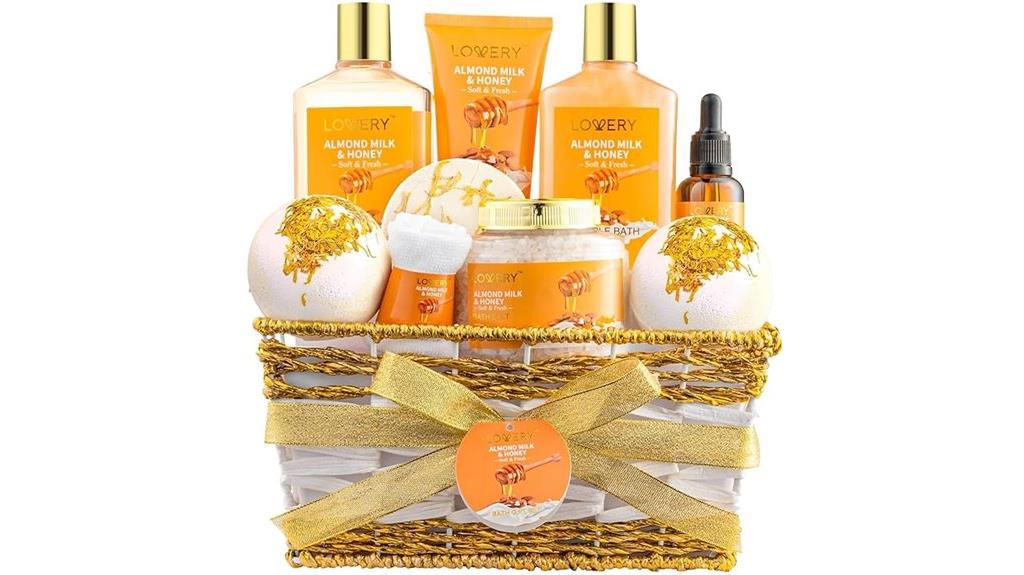 almond honey spa set