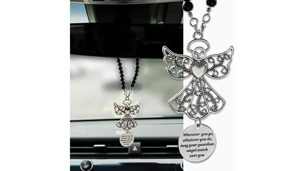 angel guardian car ornament