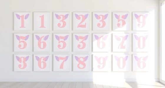 angel number inspired wall art