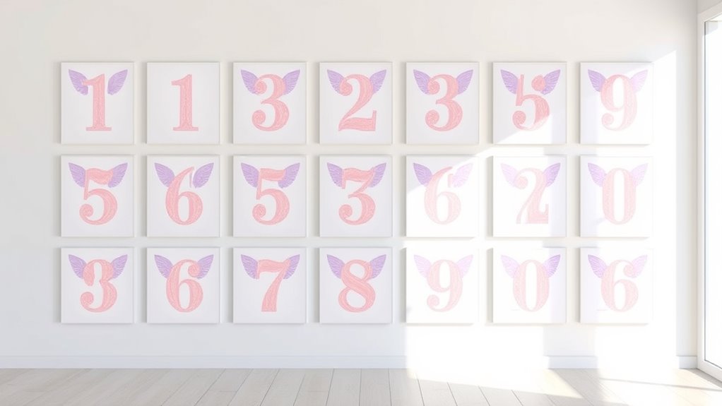angel number inspired wall art