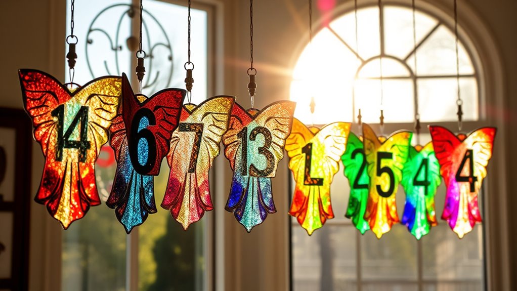 angel number suncatchers inspire light