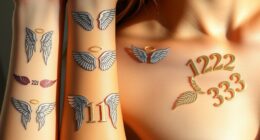 angel number tattoo trends